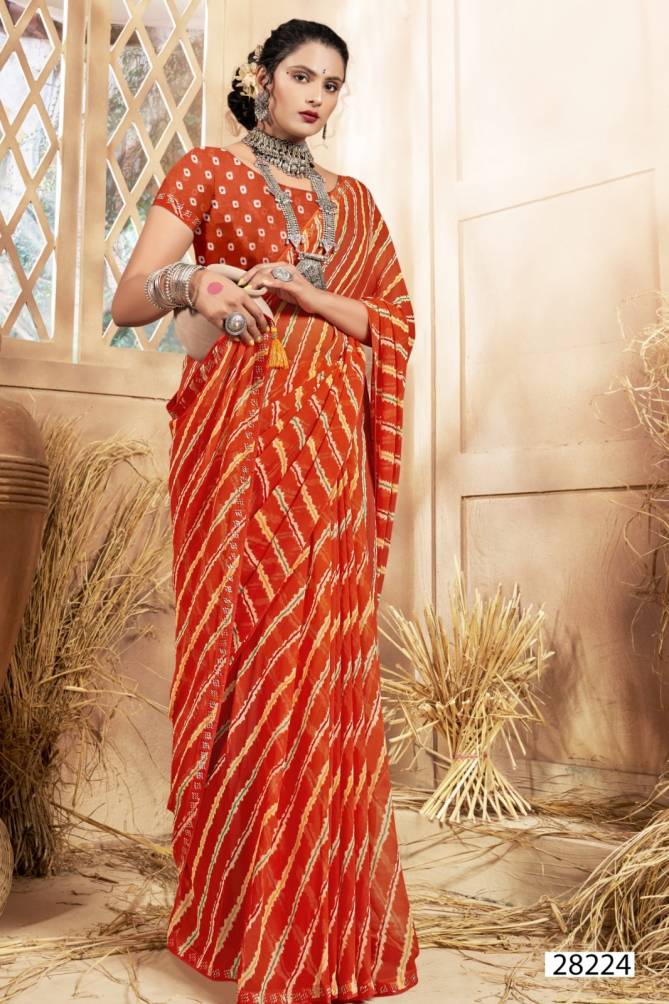 Binal By Vallabhi Swarovski Work Georgette Sarees Wholesale Price In Surat